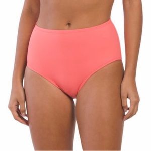 🆕 Jantzen Swim Bottom Womens Size 12 Coral Cutie SPF50+ Tummy Control NWT